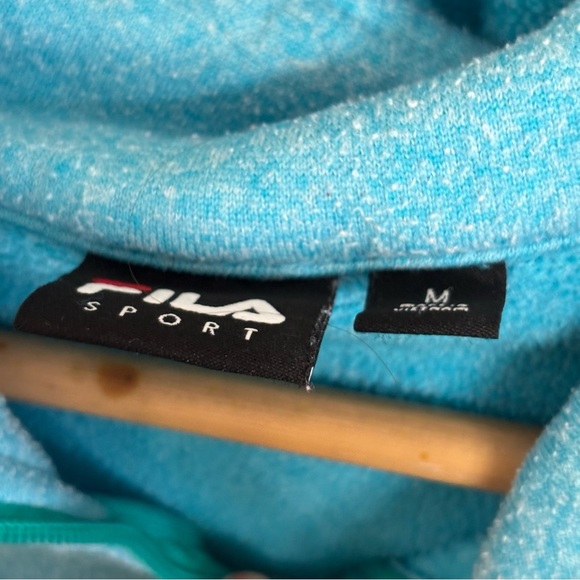 Fila Women's thumb hole Blue Sweater Size M - Picture 7 of 8